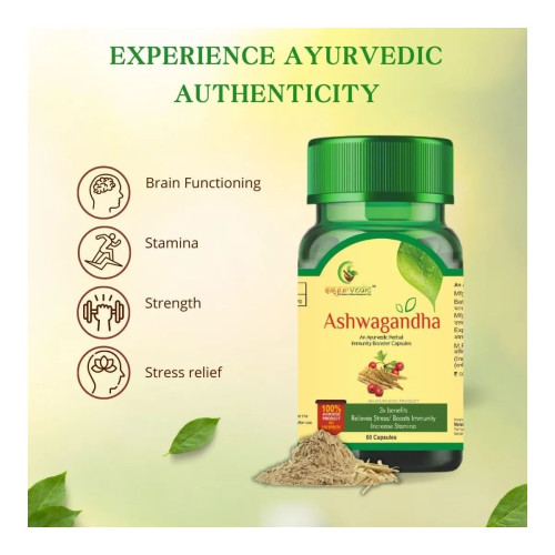 Sayurvedic Ashwagandha  Capsules (60cap)