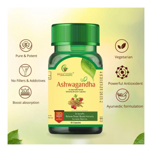 Sayurvedic Ashwagandha  Capsules (60cap)