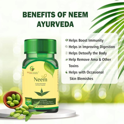 Sayurvedic Neem  Capsules (60cap)