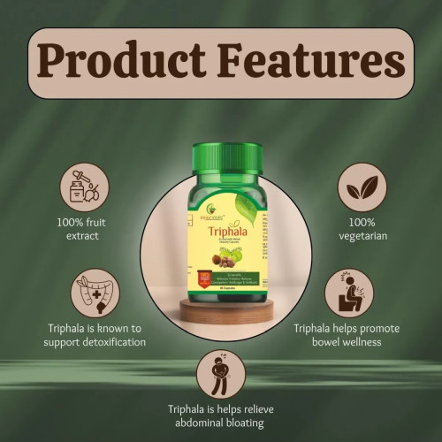 Sayurvedic Triphala  Capsules (60cap)