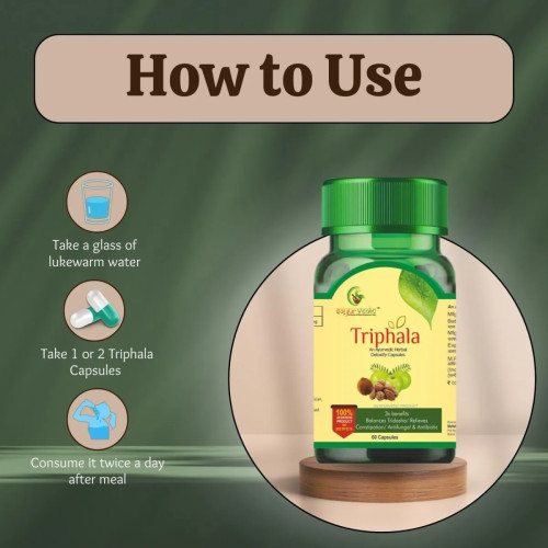 Sayurvedic Triphala  Capsules (60cap)