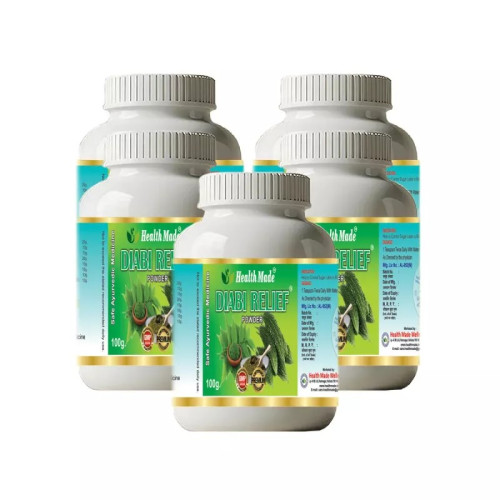 Health Made Diabi Relief Powder (100g, Pack of 5)