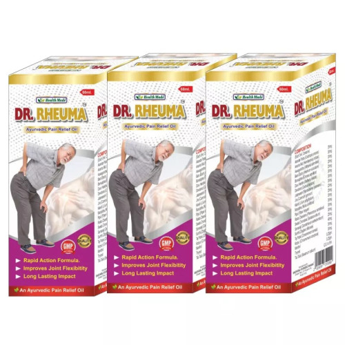 Health Made Dr Rheuma Ayurvedic Pain Relief Oil (60ml, Pack of 3)