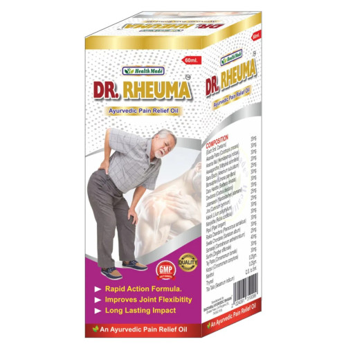 Health Made Dr Rheuma Ayurvedic Pain Relief Oil (60ml, Pack of 4)