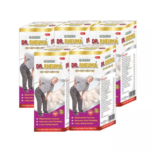 Health Made Dr Rheuma Ayurvedic Pain Relief Oil (60ml, Pack of 5)