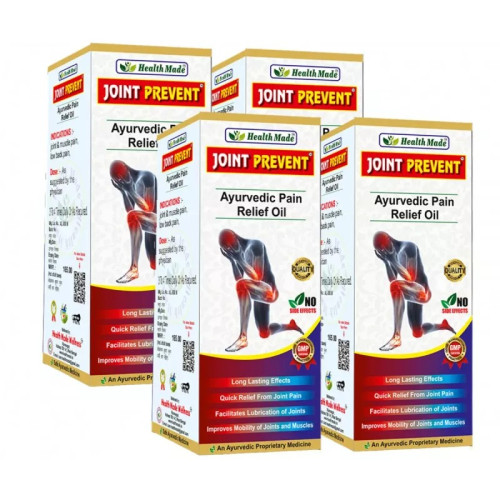 Health Made Joint Prevent Ayurvedic Pain Relief Oil (60ml, Pack of 4)