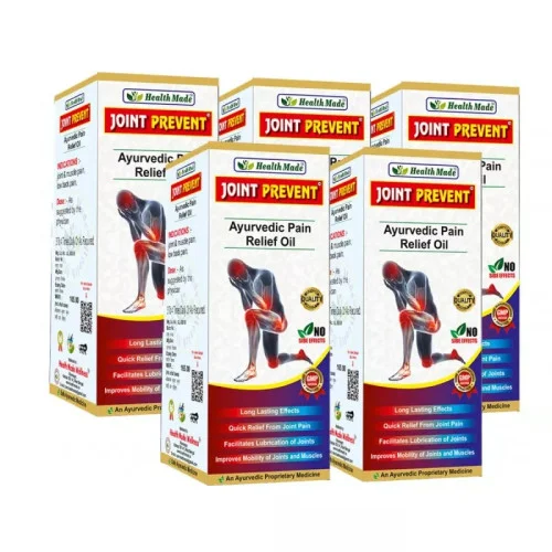 Health Made Joint Prevent Ayurvedic Pain Relief Oil (60ml, Pack of 5)