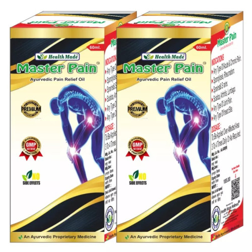 Health Made Master Pain Ayurvedic Pain Relief Oil (60ml, Pack of 2)