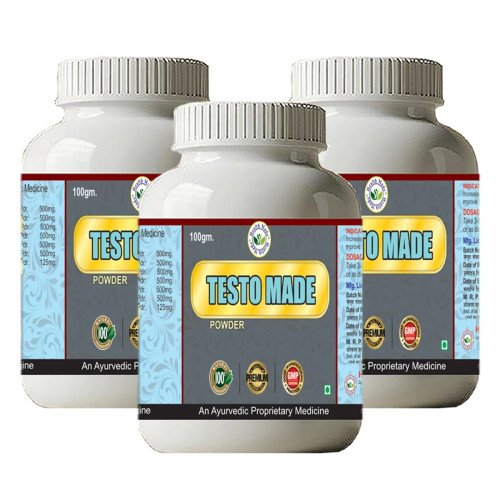 Health Made Testo Made Powder (100g, Pack of 3)