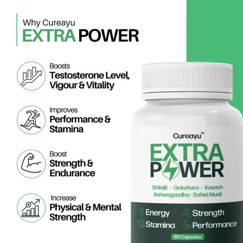 Cureayu Extra Power  Capsulesule For Men (60cap)