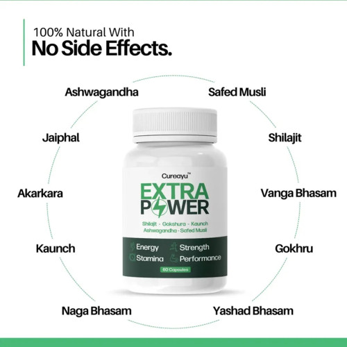 Cureayu Extra Power  Capsulesule For Men (60cap)
