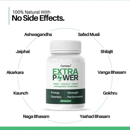 Cureayu Extra Power  Capsulesule For Men (60cap)