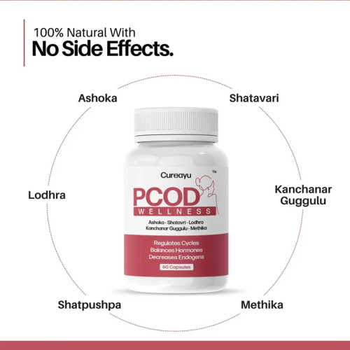 Cureayu Pcod Wellness  Capsules (60cap)