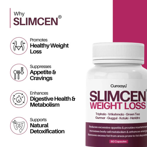 Cureayu Slimcen Weight Loss  Capsules (60cap)