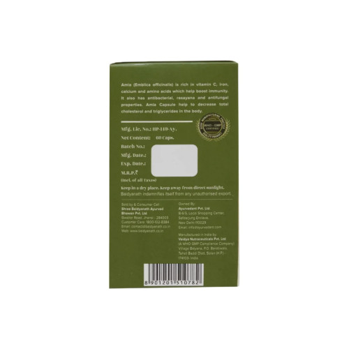 Baidyanath Ayurvedant Amla  Capsulesule (60 Capsules)