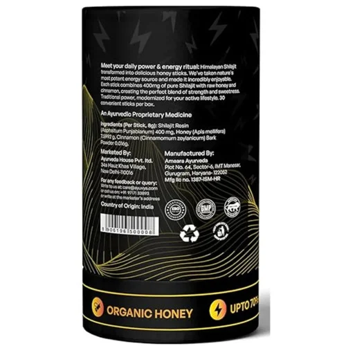 Ayuvya Shilajit Honey Sticks (Cinnamon) (30Stick)