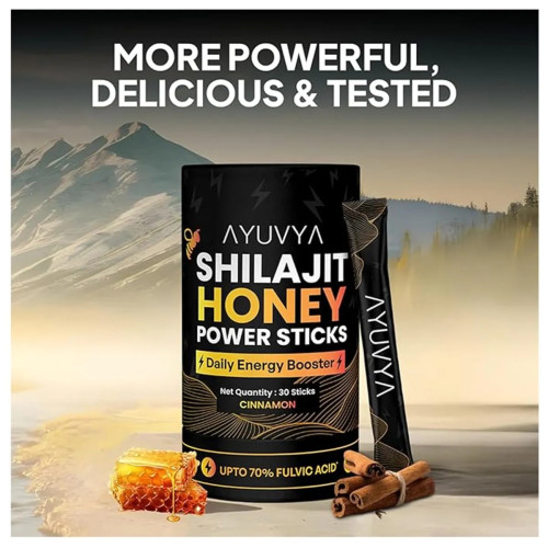 Ayuvya Shilajit Honey Sticks (Cinnamon) (30Stick)