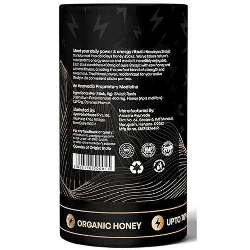 Ayuvya Shilajit Honey Sticks (Caramel) (30Stick)