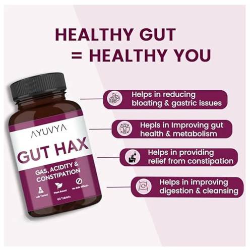 Ayuvya Gut Hax  Tablets (60 Tablets)