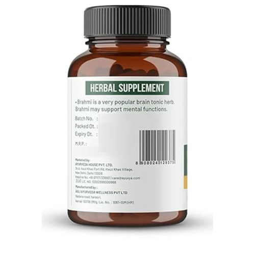 Ayuvya Brahmi 500mg  Capsules (60cap)