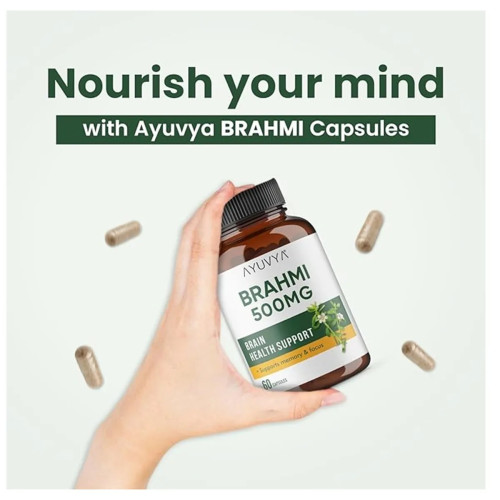 Ayuvya Brahmi 500mg  Capsules (60cap)