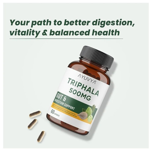 Ayuvya Triphala 500mg  Capsules (60cap)