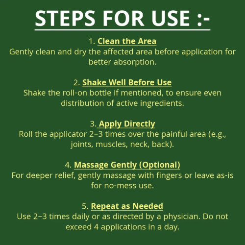 Deevyam Ortho Protect Pain Relief Roll On Oil (50ml)