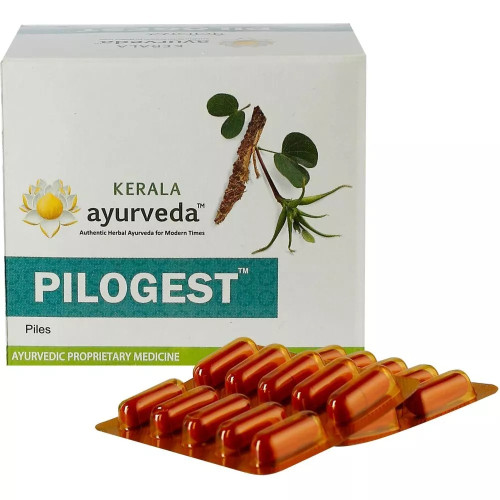 Kerala Ayurveda Pilogest  Capsulesule (100 Capsules)