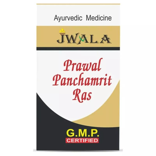Shri Jwala Ayurved Bhawan Prawal Panchamrat Ras Mukta Yukta  Tablets (60 Tablets)