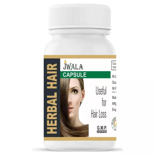 Shri Jwala Ayurved Bhawan Herbal Hair  Capsules (525cap)