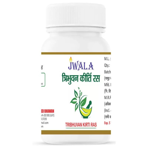 Shri Jwala Ayurved Bhawan Tribhuvan Kirti Ras (50g)