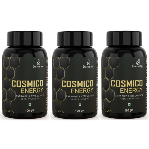 Eternal Life Ayurveda Cosmico Energy Energize & Strengthen For Men (100g, Pack of 3)