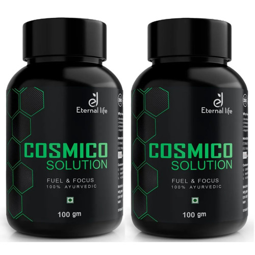 Eternal Life Ayurveda Cosmico Solution Fuel & Focus (100g, Pack of 2)