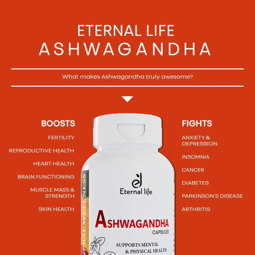 Eternal Life Ayurveda Ashwagandha  Capsules (60cap)