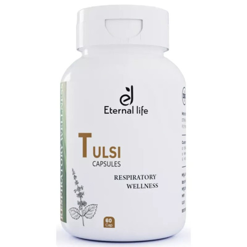 Eternal Life Ayurveda Tulsi  Capsules Respiratory Wellness (60cap)