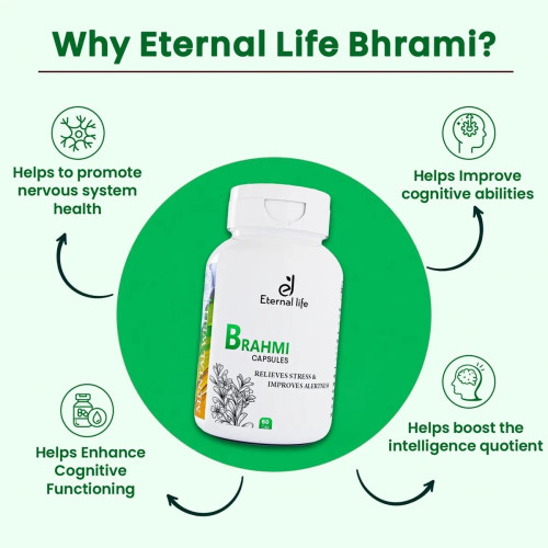 Eternal Life Ayurveda Brahmi  Capsules (60cap)