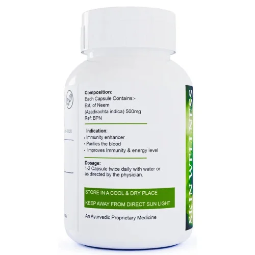 Eternal Life Ayurveda Neem  Capsules Helps Purify Blood (60cap)