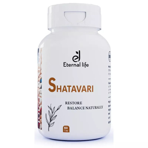 Eternal Life Ayurveda Shatavari  Capsules Restore Balance Naturally (60cap)