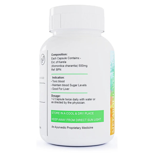 Eternal Life Ayurveda Karela  Capsules Healthy Sugar Level (60cap)