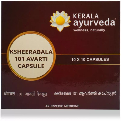 Kerala Ayurveda Ksheerabala 101 Avarti  Capsulesule (100 Capsules)