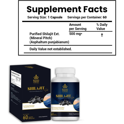 Royal Swag Shilajit  Capsules (60cap)