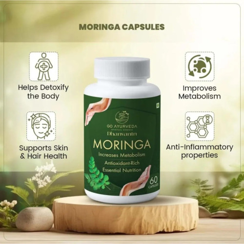 Go Ayurveda Dhanvantri Moringa  Capsules (60cap)