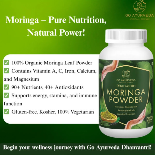 Go Ayurveda Dhanvantri Moringa Powder (200g)