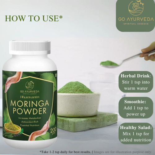 Go Ayurveda Dhanvantri Moringa Powder (200g)