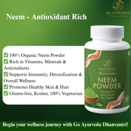 Go Ayurveda Dhanvantri Neem Powder (100g)