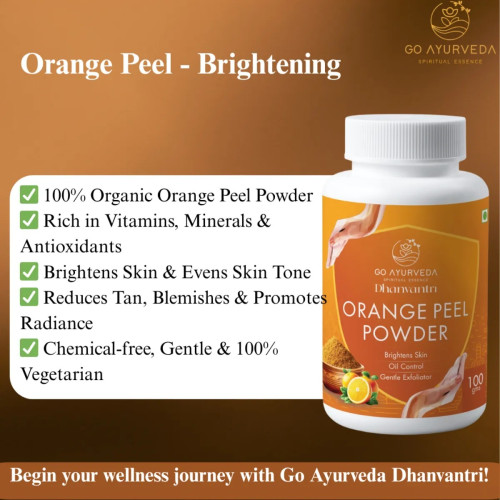 Go Ayurveda Dhanvantri Orange Peel Powder (100g)