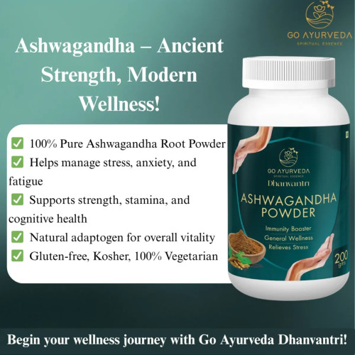 Go Ayurveda Dhanvantri Ashwagandha Powder (200g)