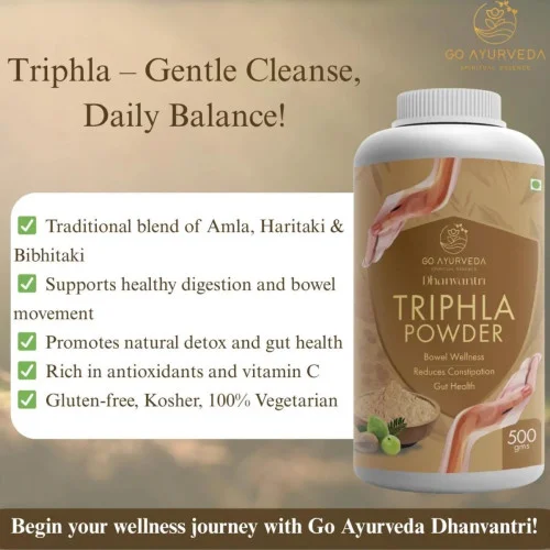 Go Ayurveda Dhanvantri Triphla Powder (500g)