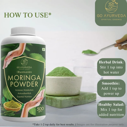 Go Ayurveda Dhanvantri Moringa Powder (500g)