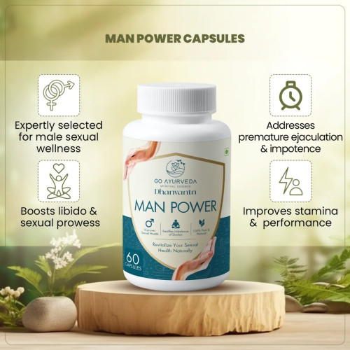 Go Ayurveda Dhanvantri Man Power  Capsules (60cap)